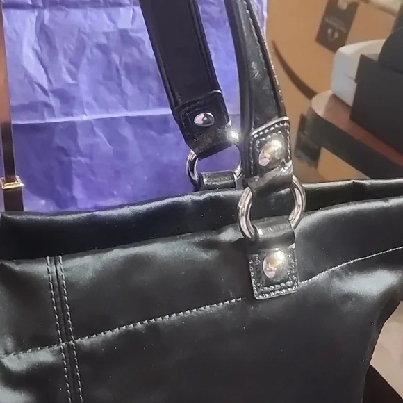 Coach Special Edition Holiday Tote Bag with Multicolor Shimmering Accents Euc - Picture 9 of 16